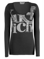 Kuyichi Damen Longsleeve Lani XL | Schwarz